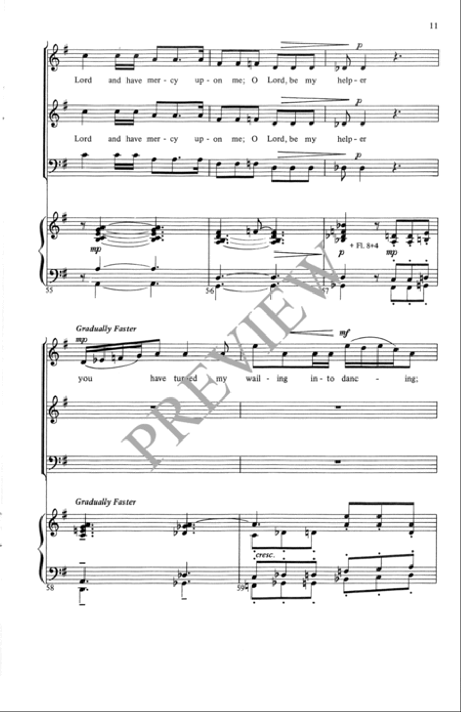 I Will Exalt You, O Lord I Will Exalt You, O Lord 4-Part scores gallery preview page 12