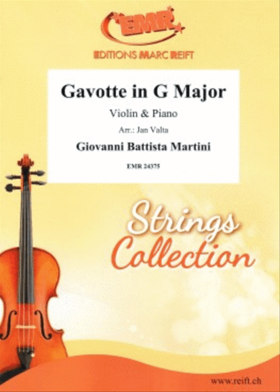 Gavotte in G Major Violin Solo scores gallery preview page 1