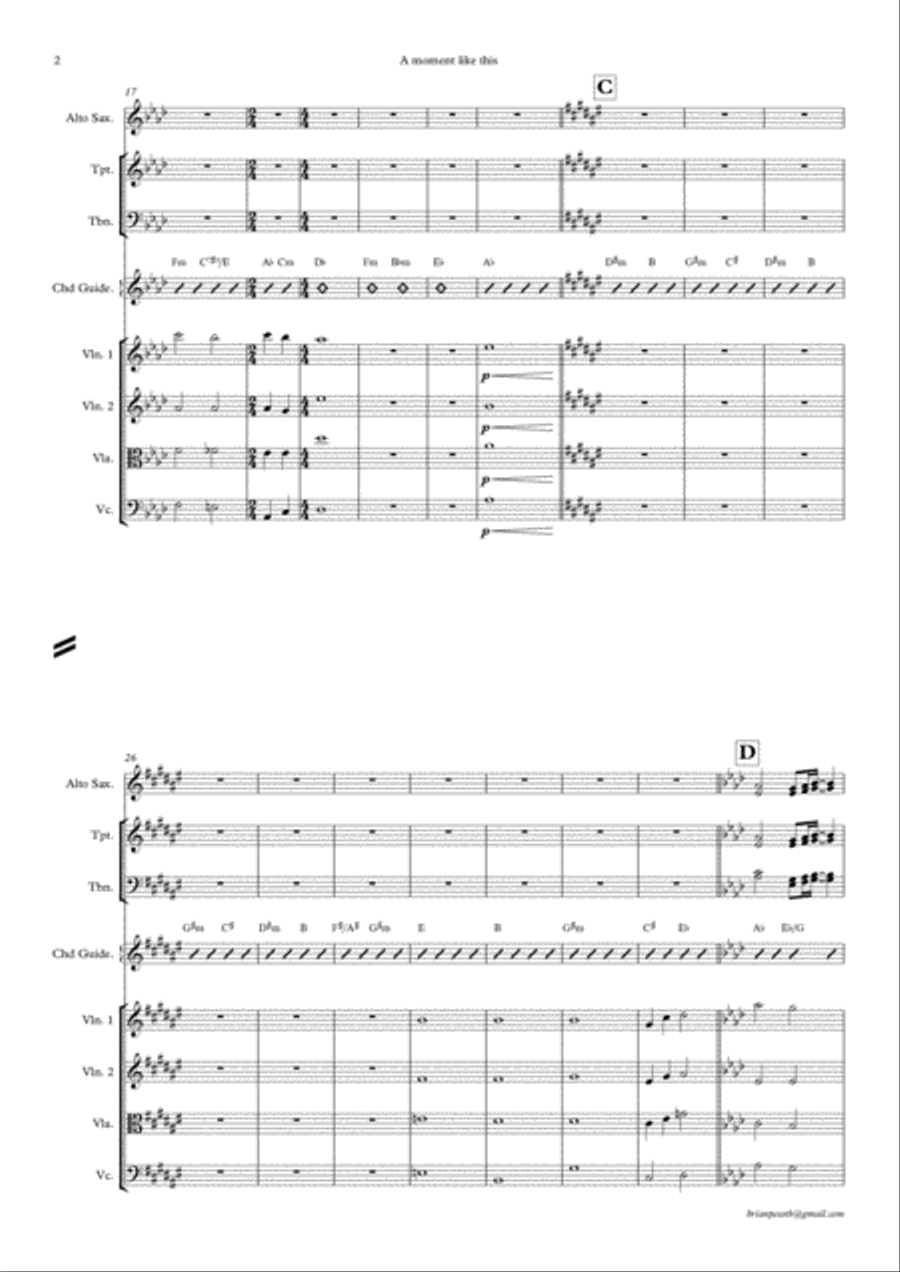 A Moment Like This A Moment Like This Small Ensemble scores gallery preview page 2