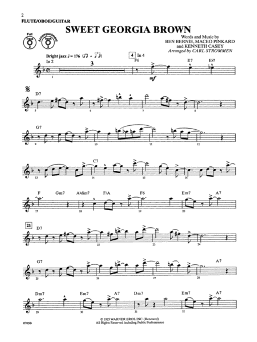Movie Songs by Special Arrangement (Jazz-Style Arrangements with a Variation) Flute scores gallery preview page 5