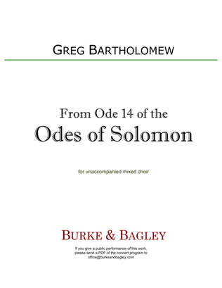 From Ode 14 of the Odes of Solomon
