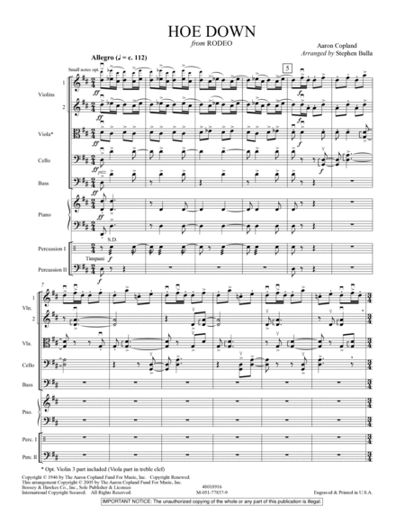 Hoe Down - Conductor Score (Full Score)