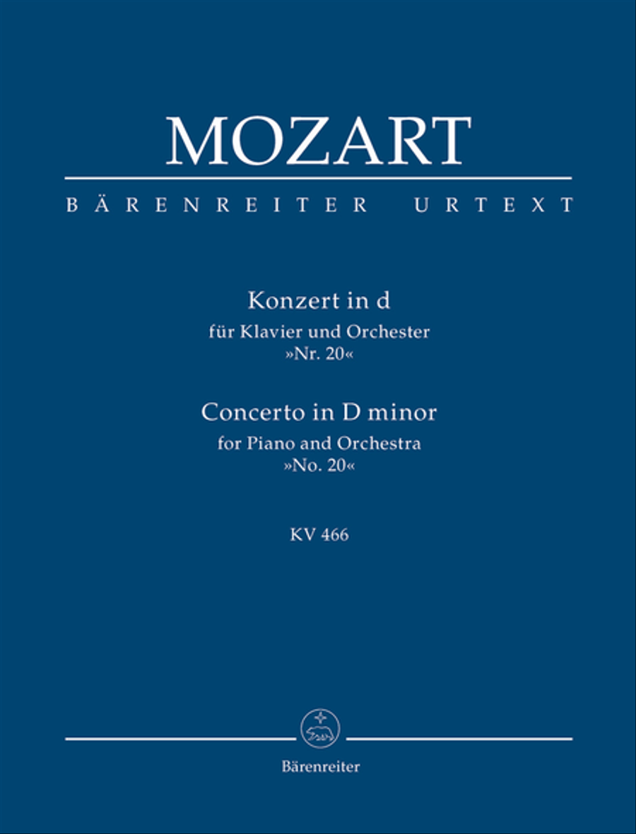 Concerto for Piano and Orchestra, No. 20 d minor, KV 466 Orchestra scores gallery preview page 1
