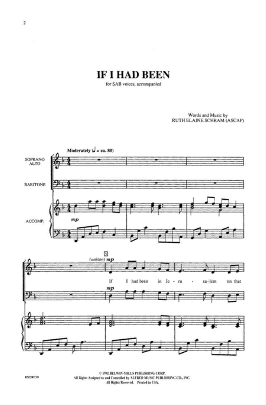If I Had Been 3-Part scores gallery preview page 2