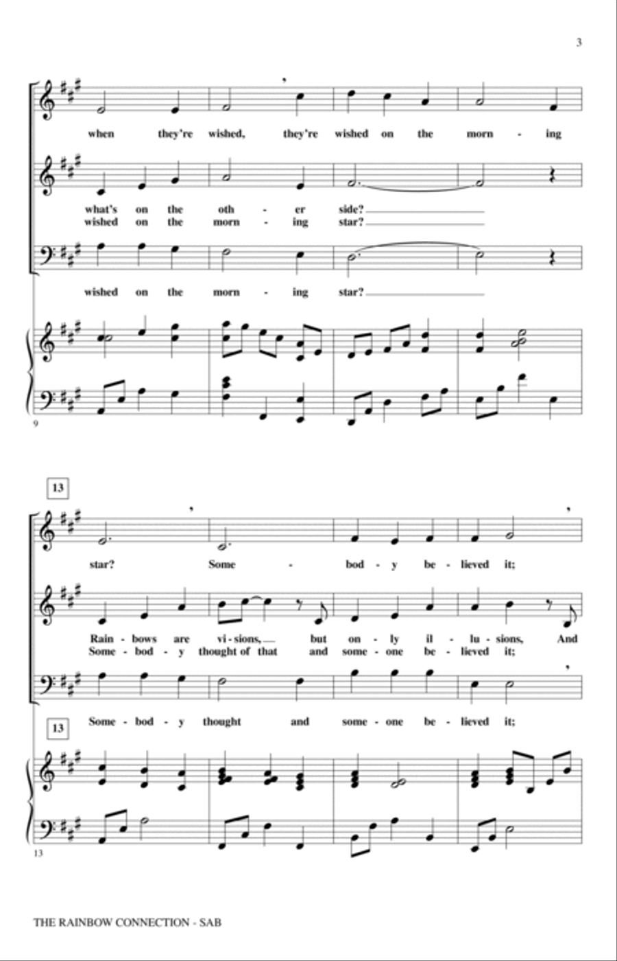 The Rainbow Connection (arr. Audrey Snyder) 3-Part scores gallery preview page 2