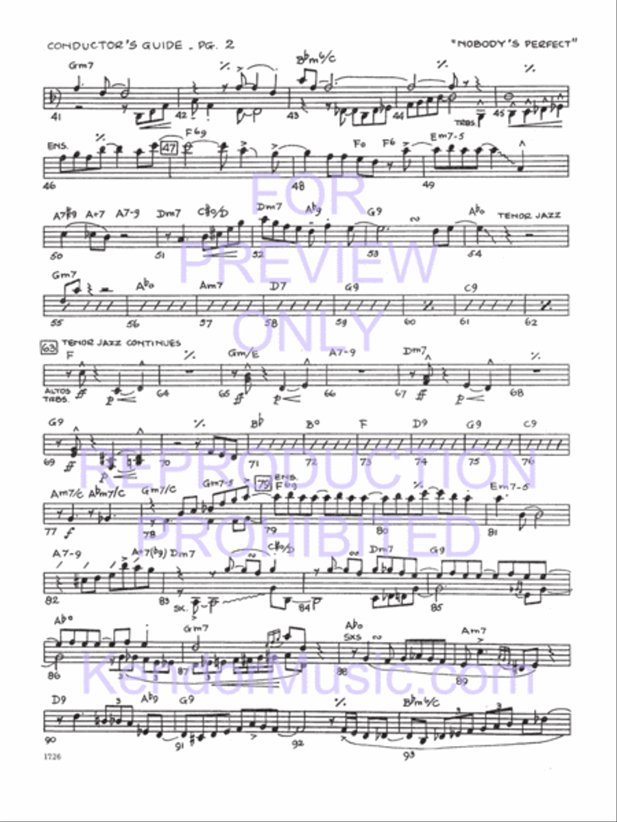 Nobody's Perfect Nobody's Perfect Jazz Ensemble scores gallery preview page 3