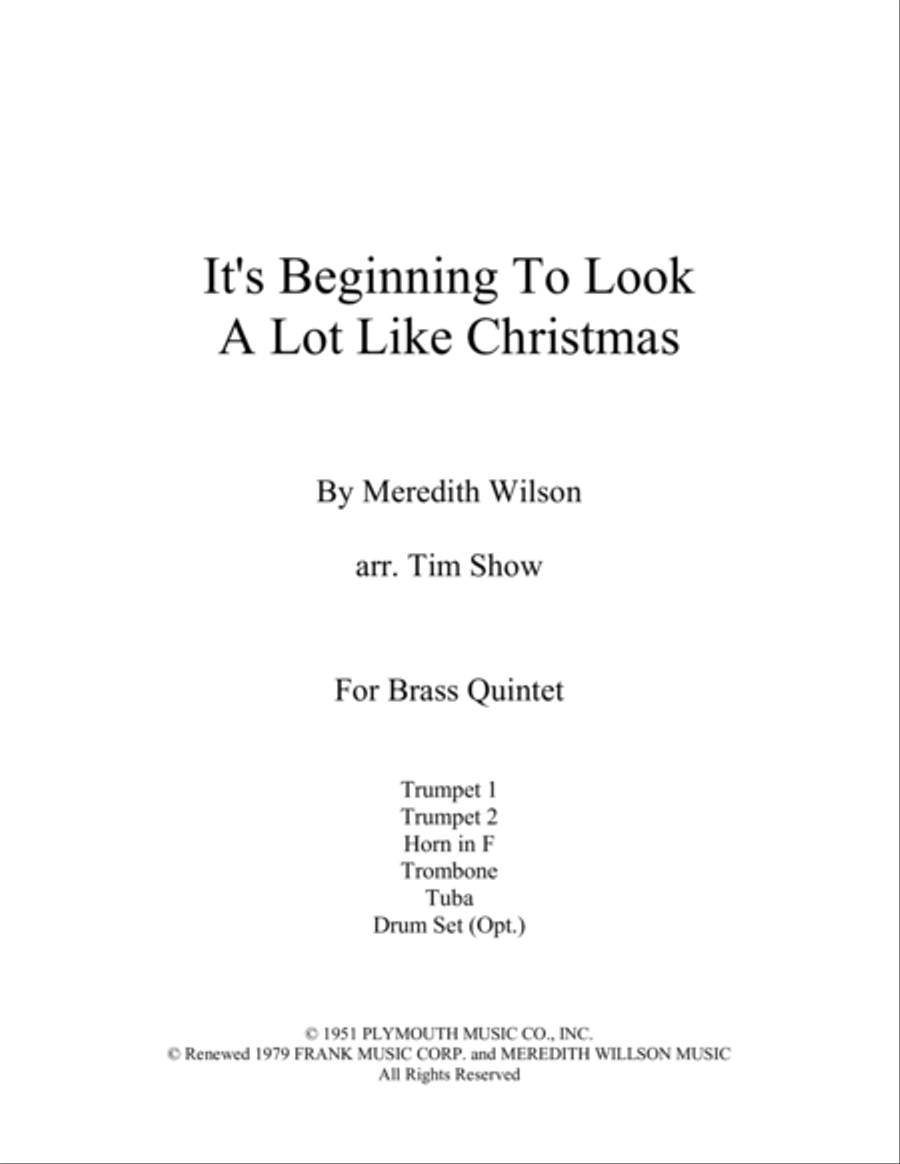 It's Beginning To Look Like Christmas Horn scores gallery preview page 2