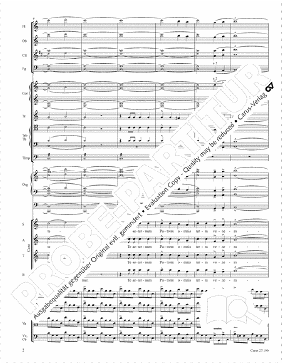 Te Deum 4-Part scores gallery preview page 9