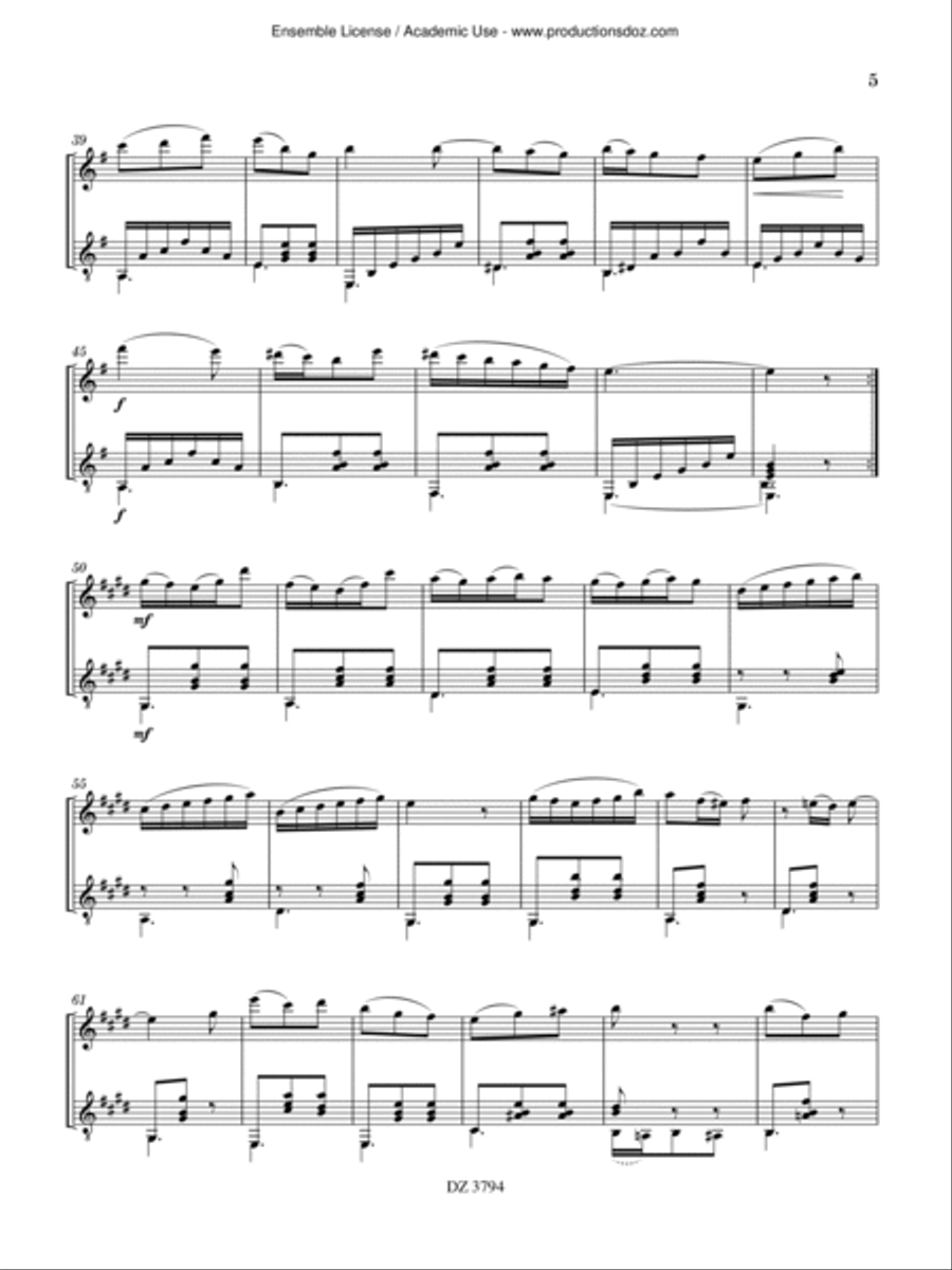 Algeciras Flute scores gallery preview page 5