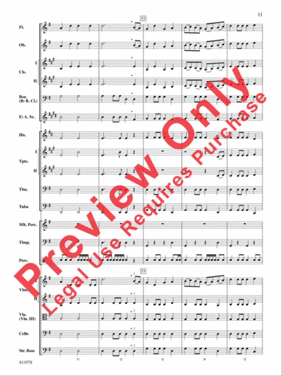 Fanfare Rondeau Full Orchestra scores gallery preview page 12