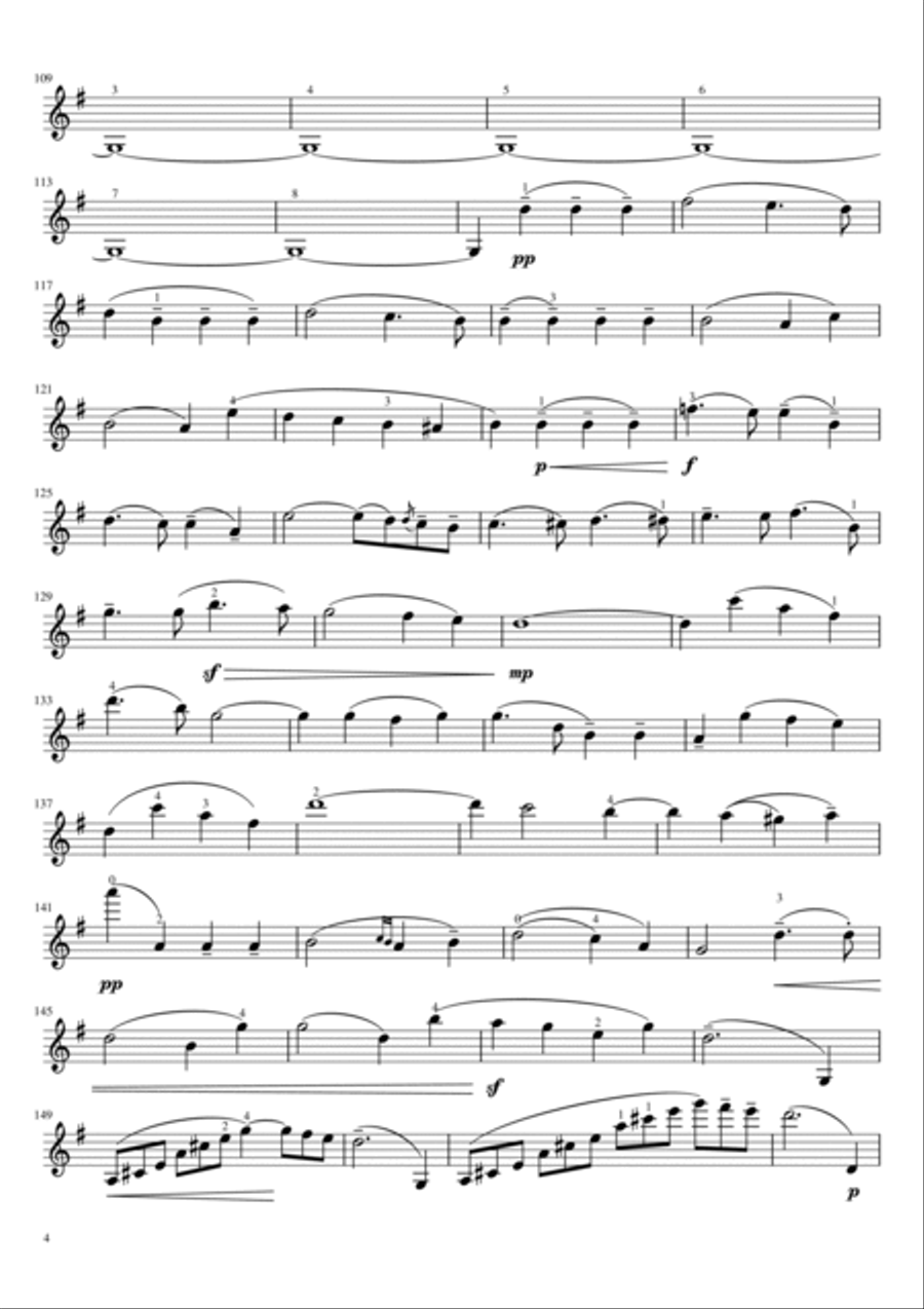 Mendelssohn - Violin Concerto In E Minor, Op.64 - For Violin Solo With Fingered Violin Solo scores gallery preview page 4