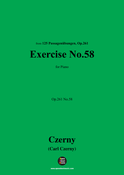 C. Czerny-Exercise No.58,Op.261 No.58 image number null