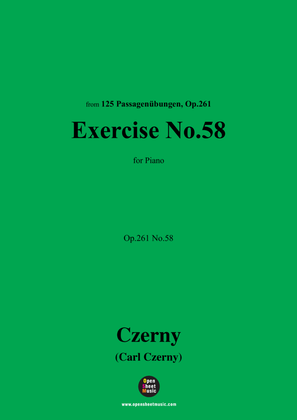 C. Czerny-Exercise No.58,Op.261 No.58