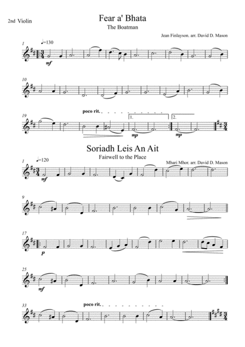 5 Scottish Gaelic Airs for Violin Trio and Piano image number null