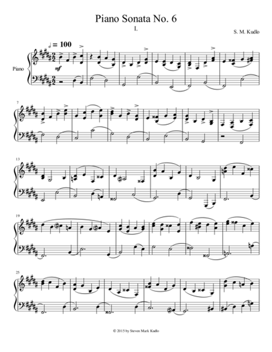 Popular Sonata for Intermediate-Advanced Piano 6 image number null
