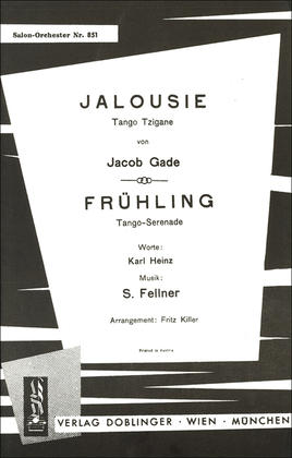 Book cover for Jalousie und Fruhling