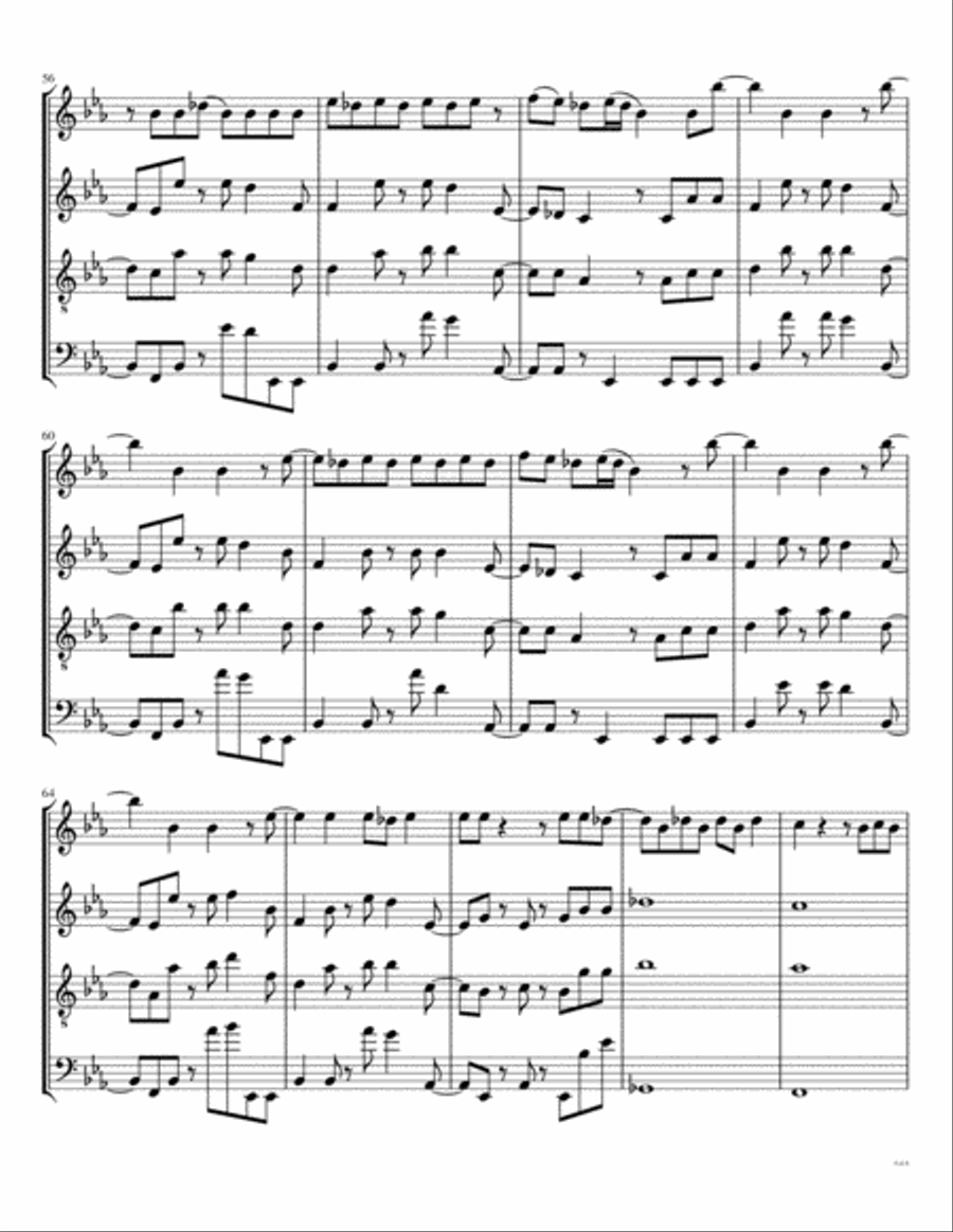 I Can't Dance Woodwind Quartet scores gallery preview page 6
