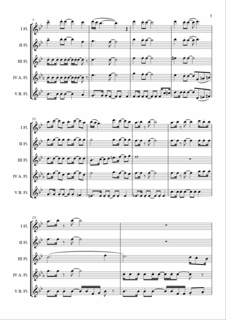 Overture/prologue Woodwind Ensemble scores gallery preview page 4