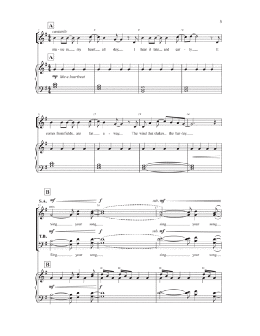 Sing Your Song 4-Part scores gallery preview page 2