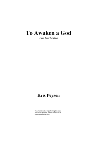 To Awaken a God image number null