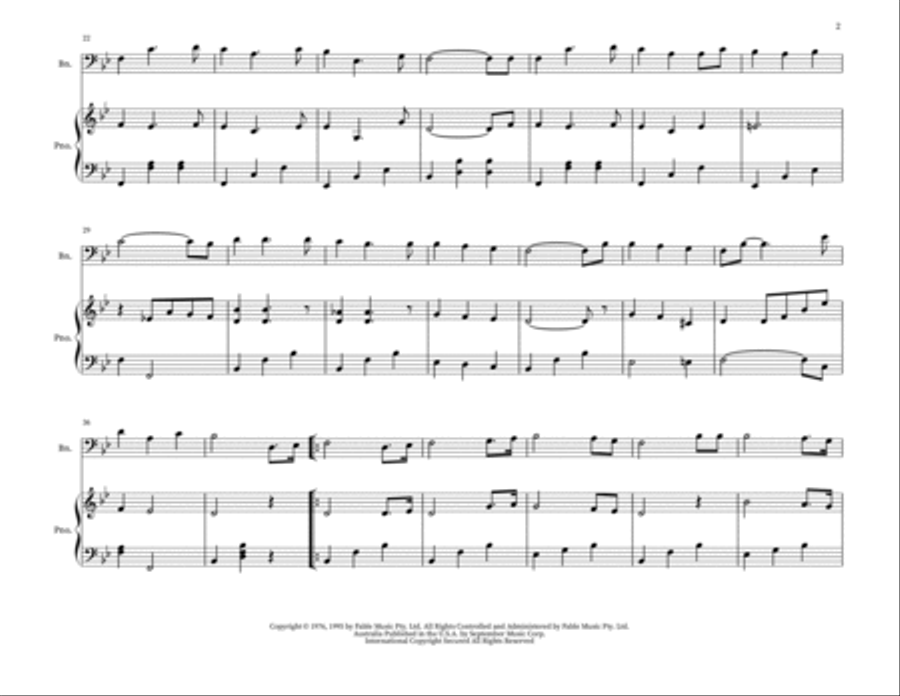 The Irish Wedding Song Woodwind Duet scores gallery preview page 2
