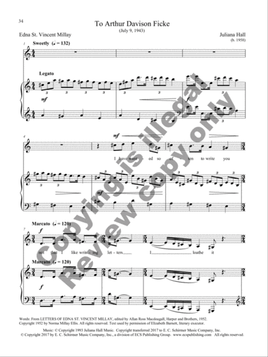 Letters from Edna Mezzo-Soprano Voice scores gallery preview page 31