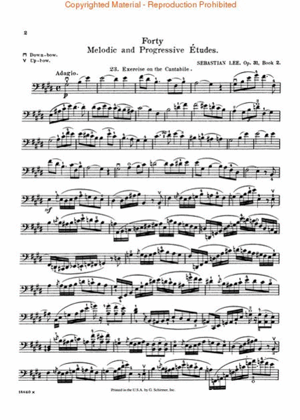 40 Melodic and Progressive Etudes, Op. 31 – Book 2