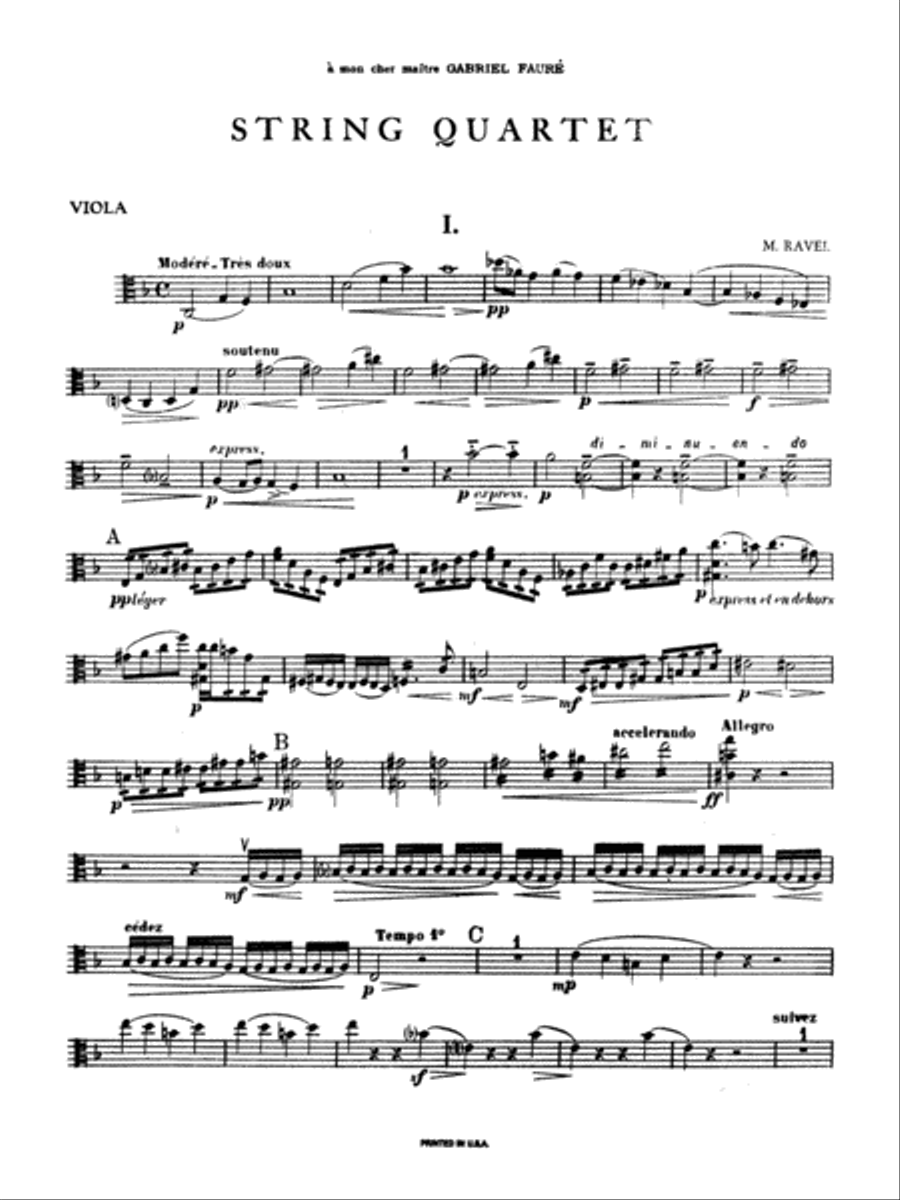 String Quartet in F Major String Quartet scores gallery preview page 2