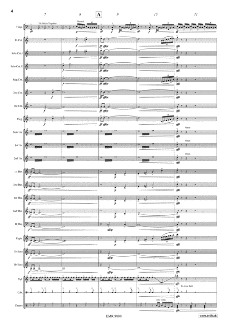 Night Sketches Brass Band scores gallery preview page 4