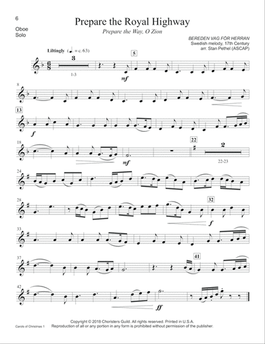 Carols of Christmas, Set 1 - Oboe Oboe scores gallery preview page 6