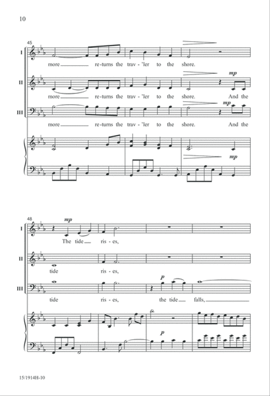 The Tide Rises, The Tide Falls The Tide Rises, The Tide Falls 3-Part scores gallery preview page 11