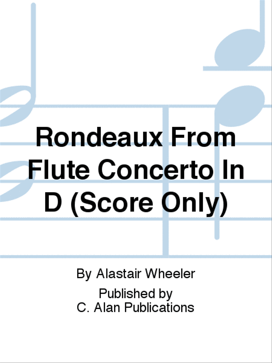 Rondeaux From Flute Concerto In D (Score Only) Concert Band scores gallery preview page 1
