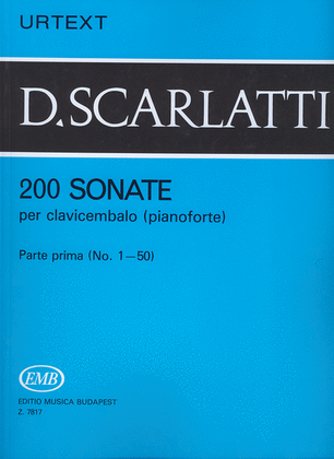Book cover for 200 Sonate per clavicembalo (pianoforte) 1