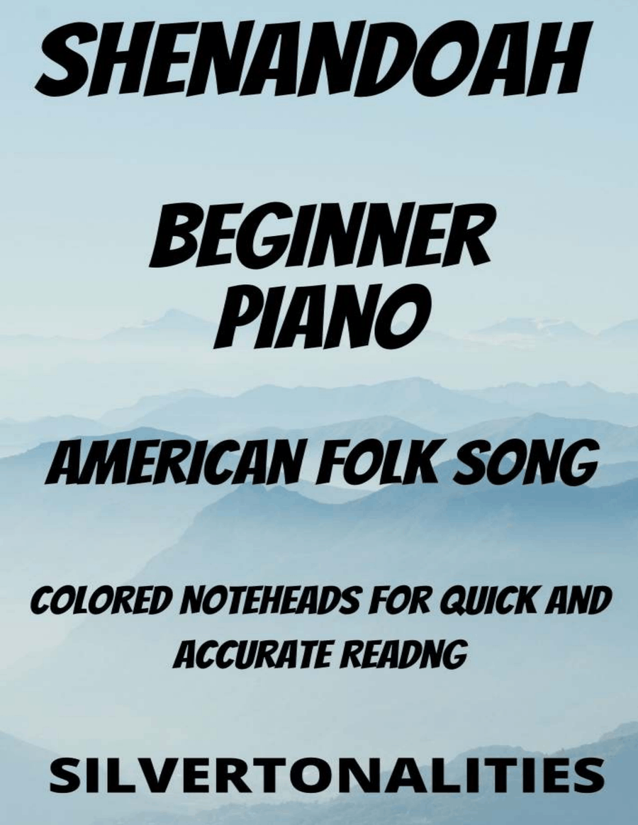 Shenandoah Beginner Piano Sheet Music