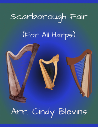 Book cover for Scarborough Fair, for Lap Harp Solo