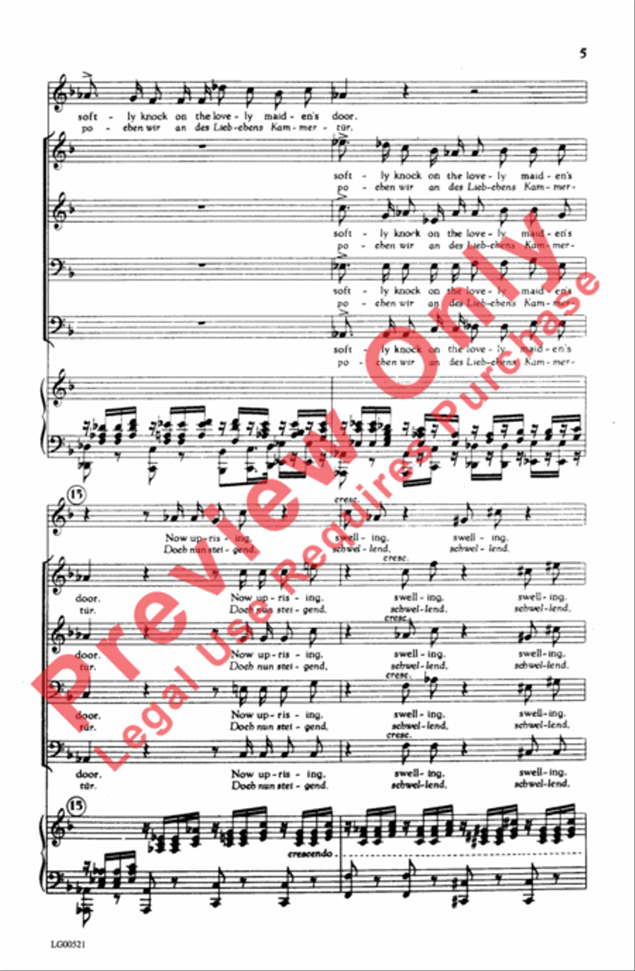 Ständchen Men's Choir scores gallery preview page 5
