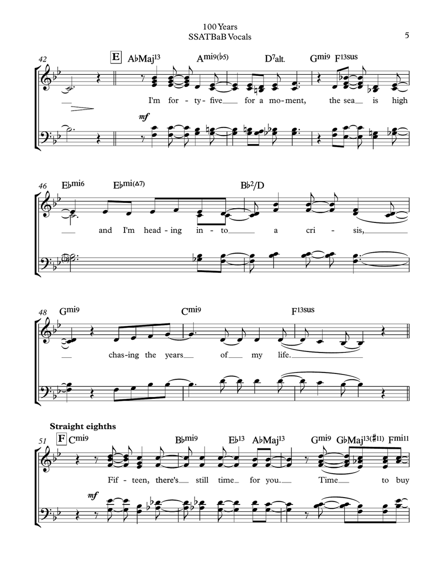 100 Years Divisi scores gallery preview page 5