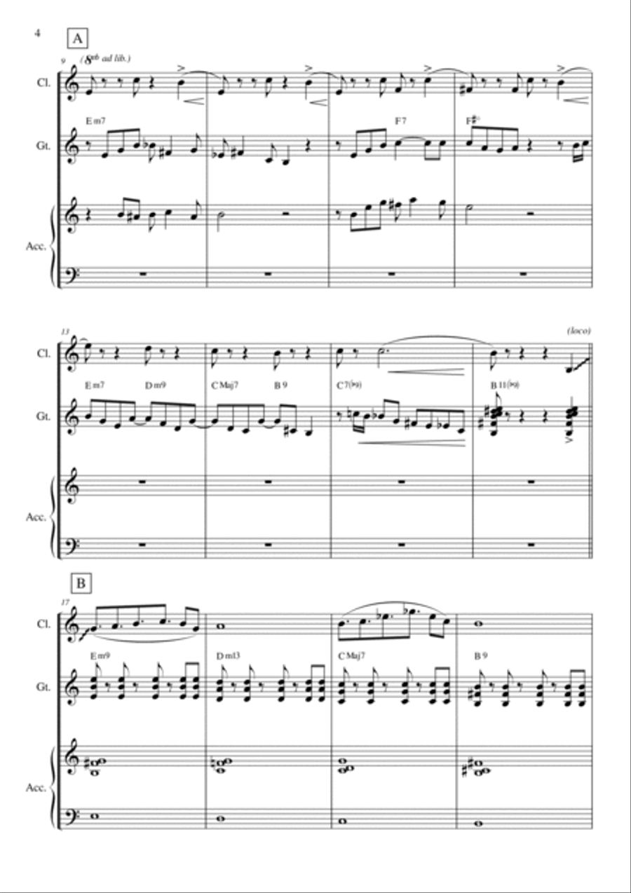 Isla de las Mujeres Clarinet scores gallery preview page 4