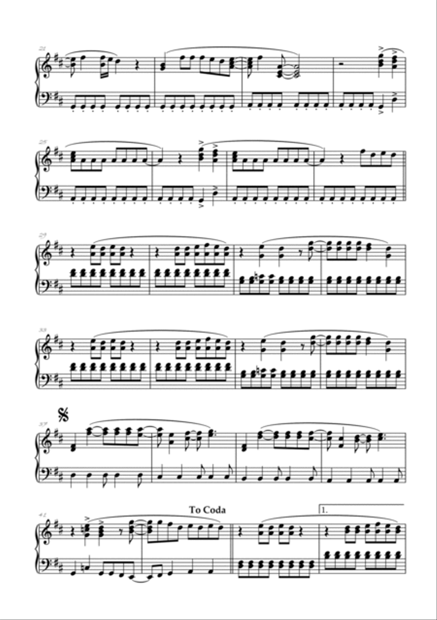 Mamma Mia Easy Piano scores gallery preview page 3