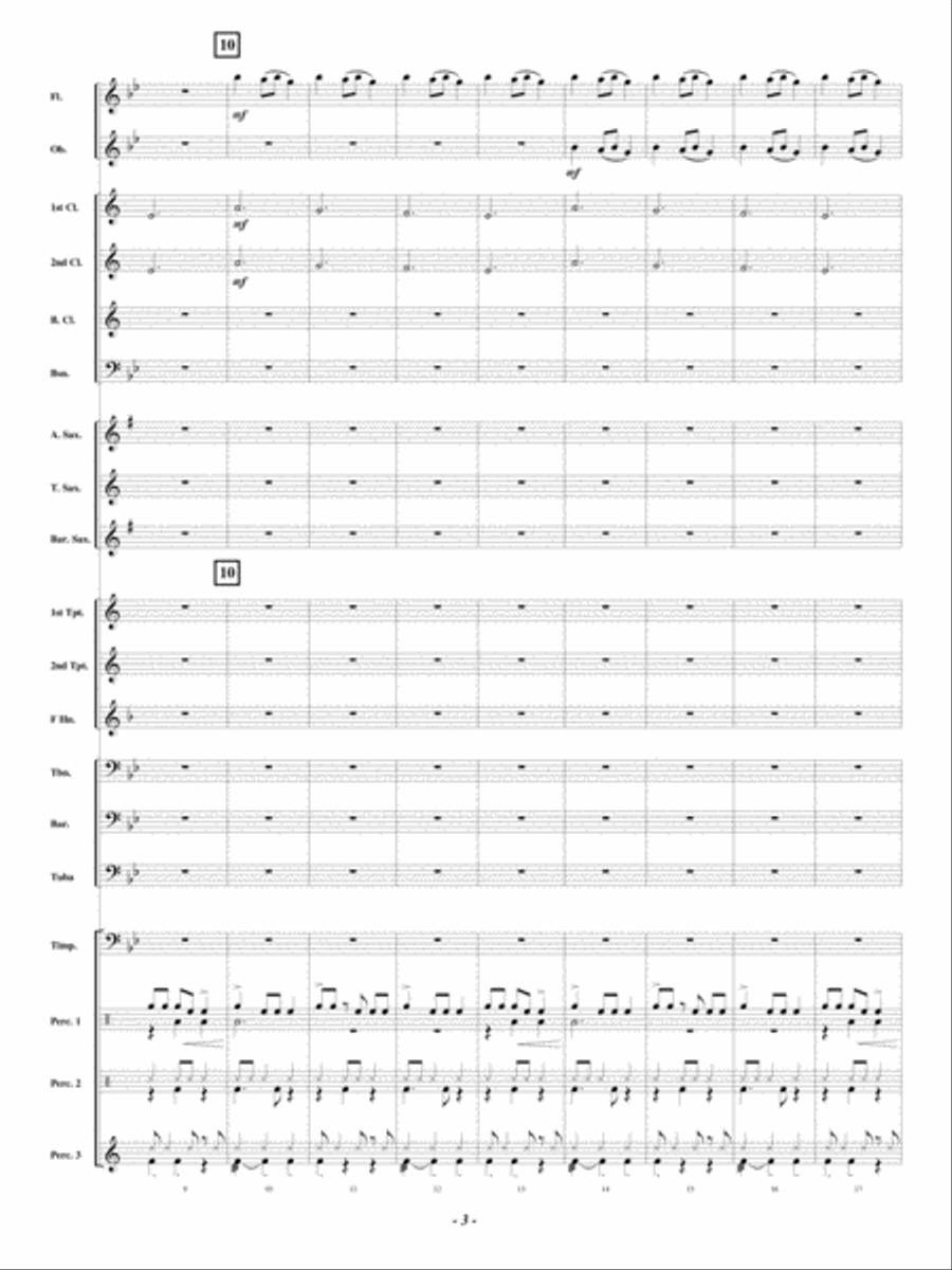 Latin Bell Carol Concert Band scores gallery preview page 3