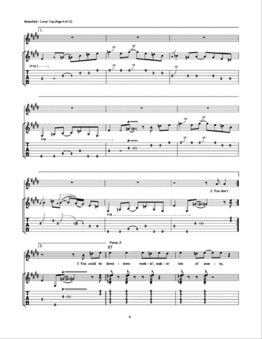 Lovin' Cup Lovin' Cup Electric Guitar scores gallery preview page 4