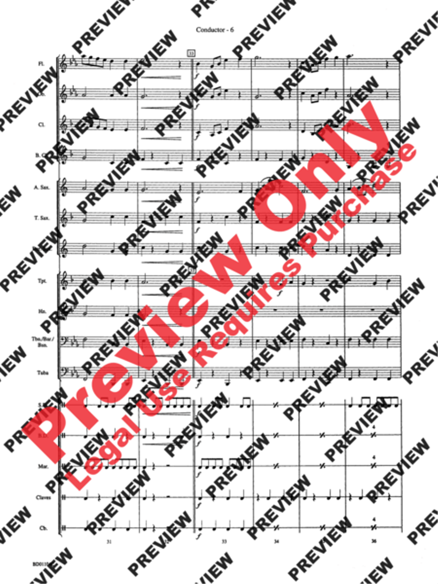 Carnival in Rio Carnival in Rio Concert Band scores gallery preview page 8