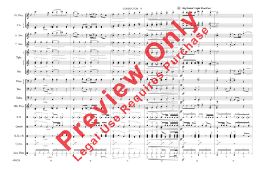 Light My Fire Marching Band scores gallery preview page 10