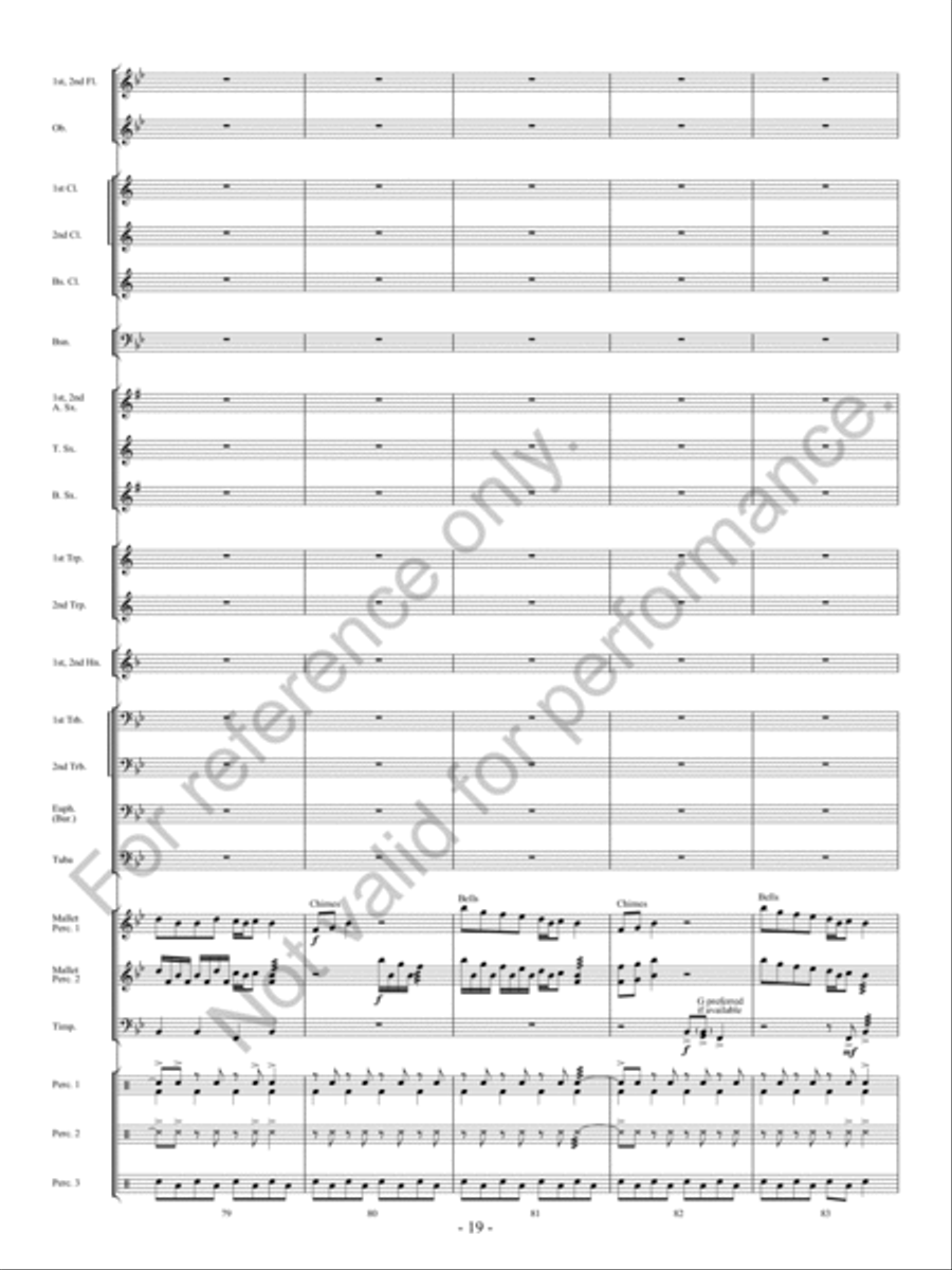 The Bluebonnet Revue Concert Band scores gallery preview page 20