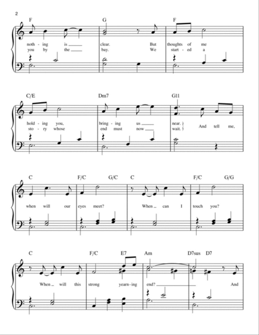 Weekend In New England Easy Piano scores gallery preview page 2