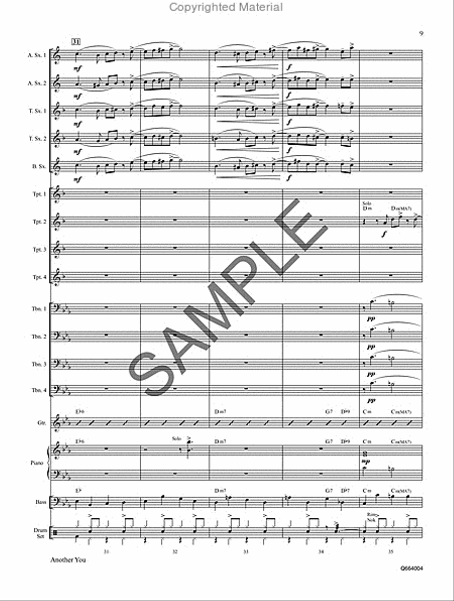 Another You Jazz Ensemble scores gallery preview page 10