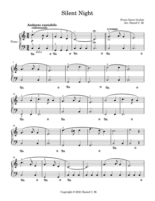 Silent Night for piano (beginners)