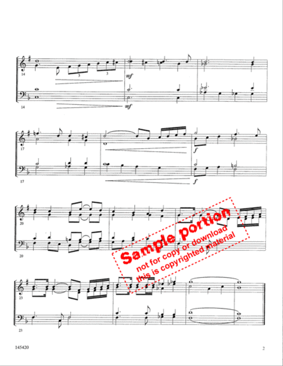 God Of Our Fathers Fanfare Brass Quartet scores gallery preview page 3