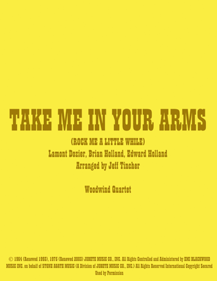 Take Me In Your Arms (rock Me A Little While)