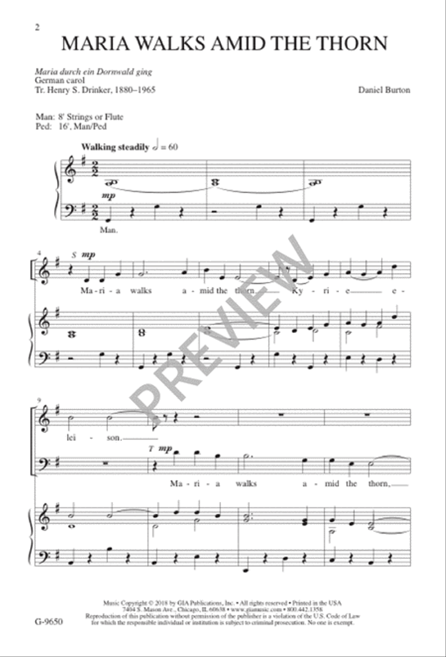Maria Walks amid the Thorn 4-Part scores gallery preview page 3